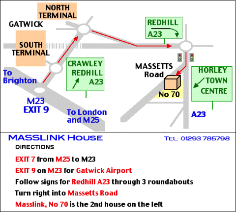 Gatwick Airport Map and Directions